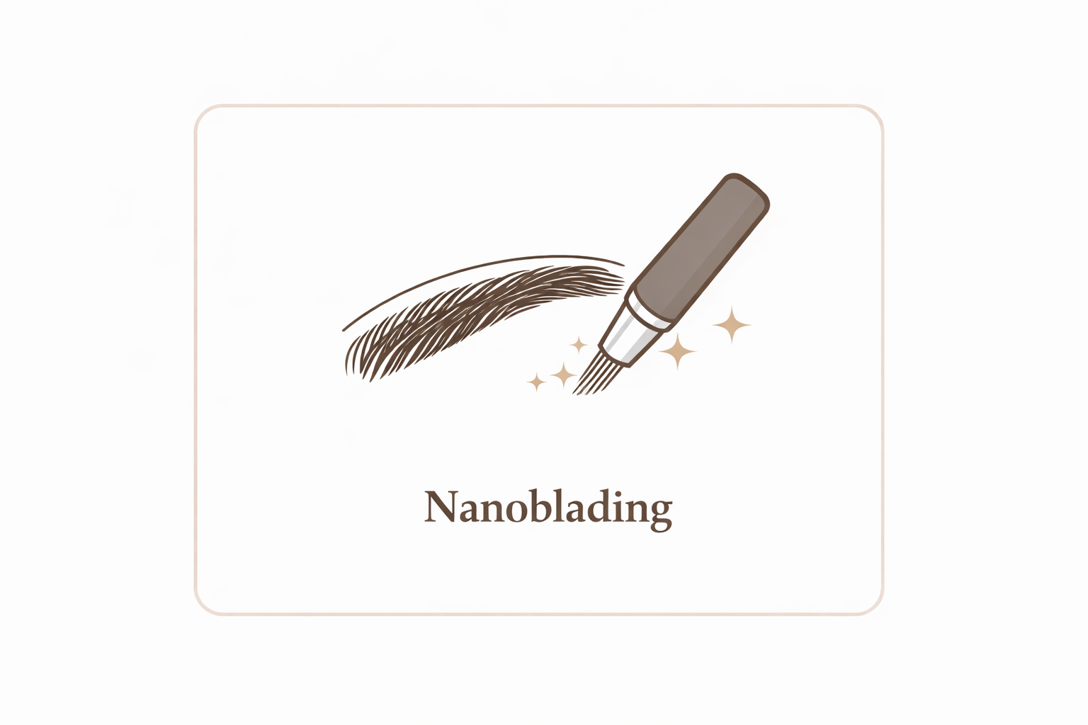 Vorzeichnung der Augenbrauen vor dem Nanoblading zur perfekten Formanpassung