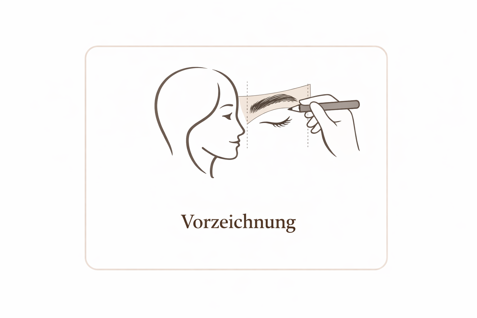 Nanoblading Behandlung in Karlsruhe mit feiner Härchenzeichnung für natürliche Augenbrauen