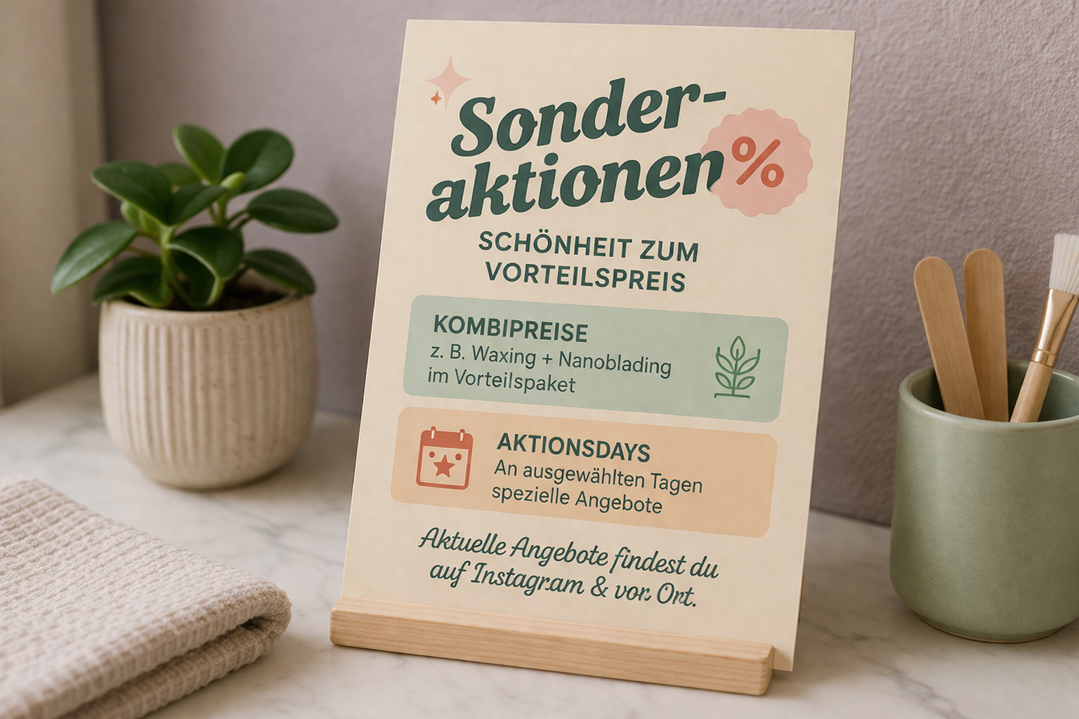 Sonderaktionen und Angebote im Waxingstudio in Karlsruhe bei Tropicaliente
